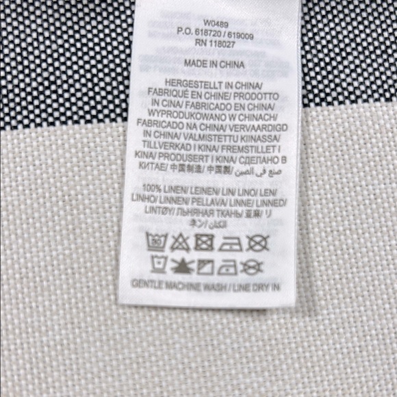 Boden Womens Linen Dress White Gold Print V Neck Belted 3/4 Sleeve Petite 6P - Picture 11 of 12